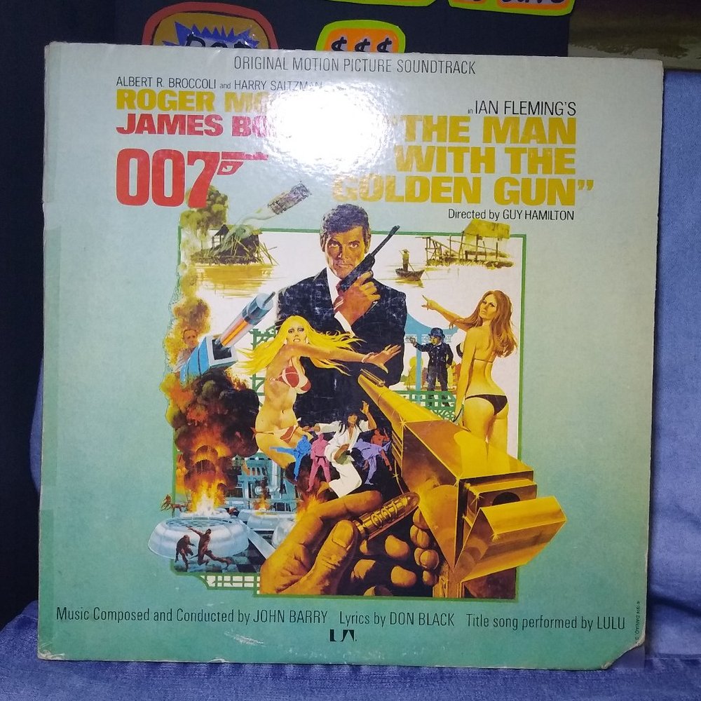 The Man With The Golden Gun Soundtrack 1974 007 James Bond Vinyl record